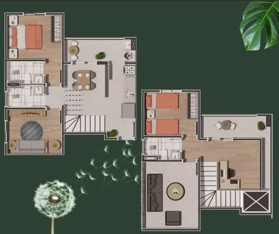Planta duplex · pavimento 1