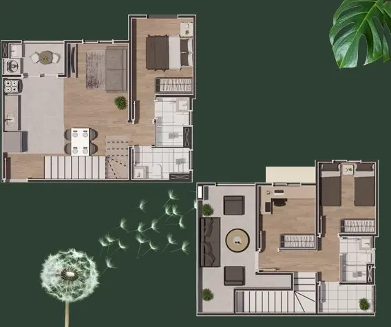 Planta duplex · pavimento 2